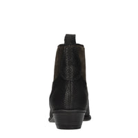 Stivaletti texani in pelle e camoscio 