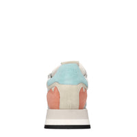 Sneakers in camoscio pelle e tessuto 