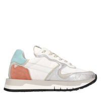 Sneakers in camoscio pelle e tessuto 