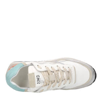 Sneakers in camoscio pelle e tessuto 