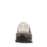 Sneakers in camoscio pelle e tessuto 
