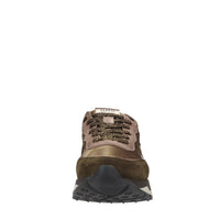 Sneakers in camoscio pelle e tessuto 