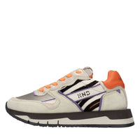 Sneakers in camoscio cavallino e tessuto 