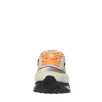 Sneakers in camoscio cavallino e tessuto 