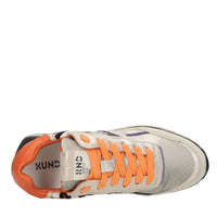 Sneakers in camoscio cavallino e tessuto 