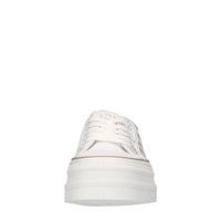 Sneakers in ecopelle e tessuto 