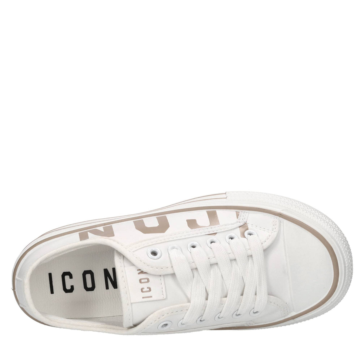 Sneakers in ecopelle e tessuto 