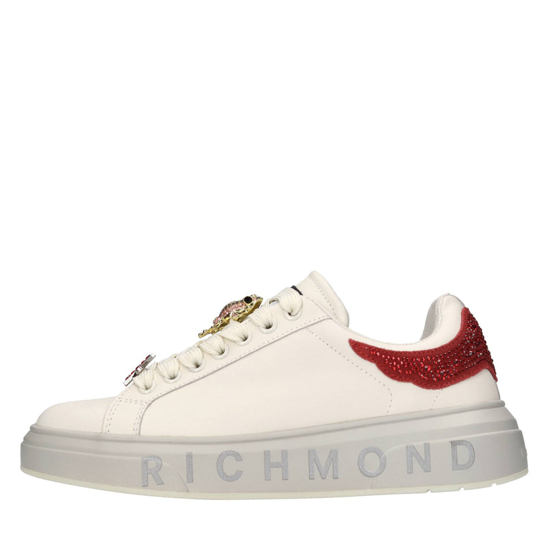 Sneakers in pelle,ecopelle e strass 