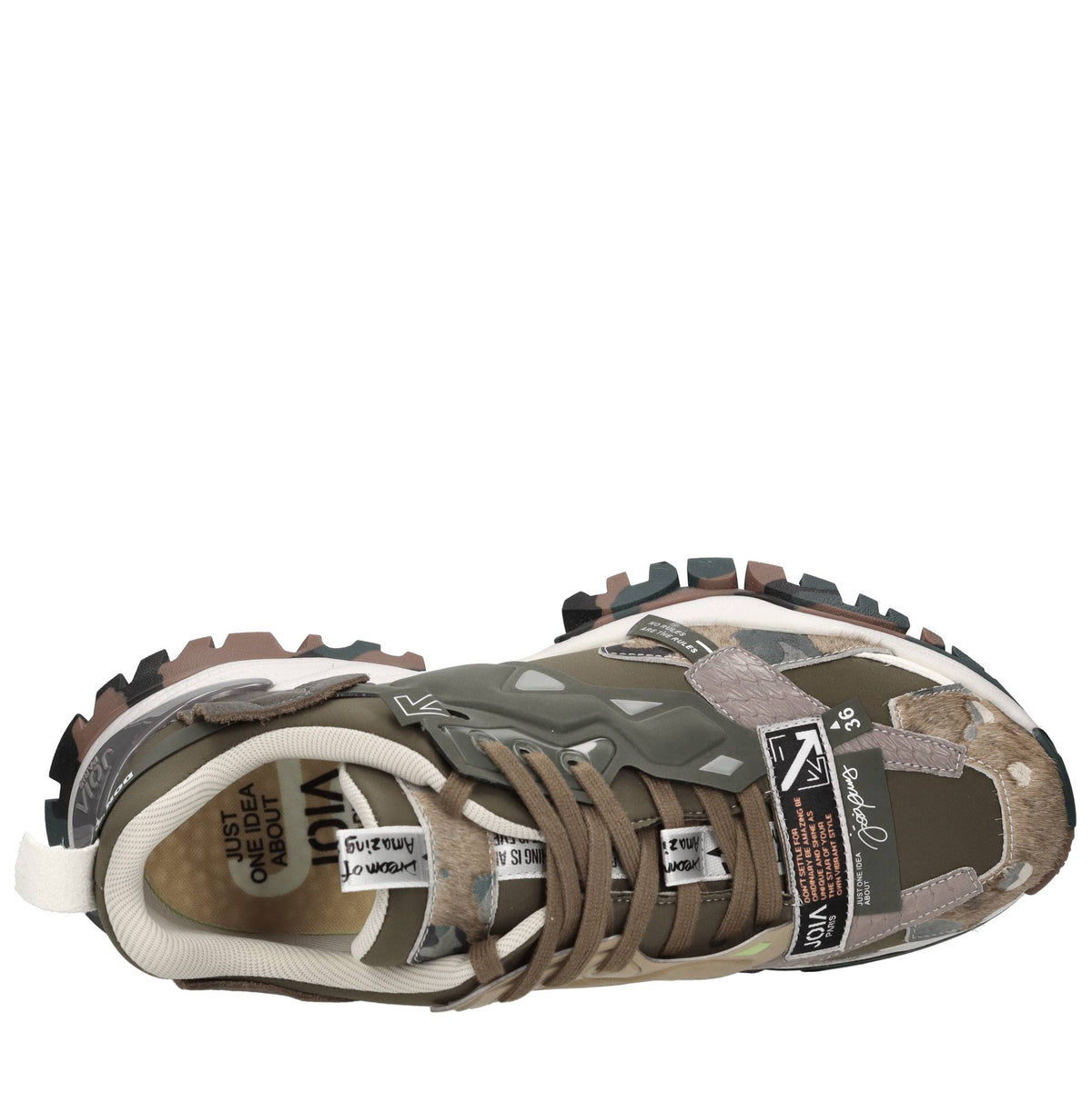 Sneakers in multimateriale 