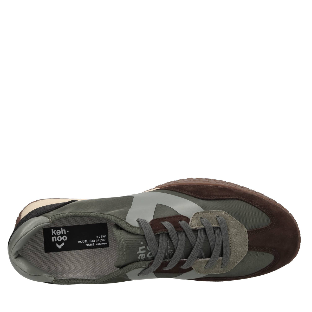 Sneakers in camoscio, tessuto e altre materie 