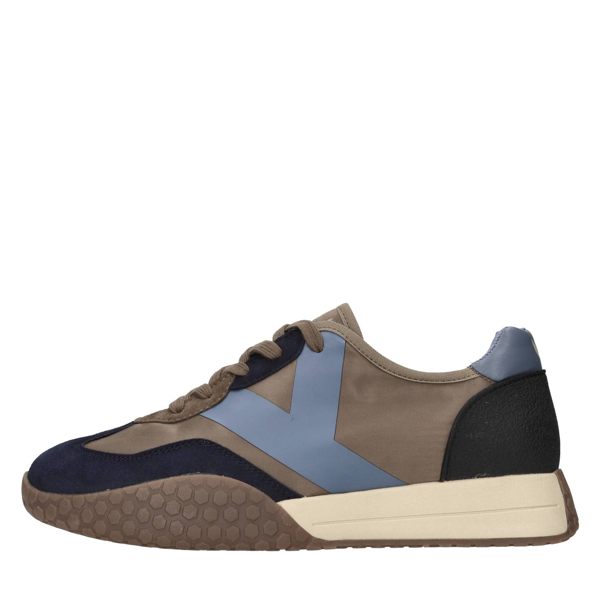 Sneakers in camoscio, tessuto e altre materie 