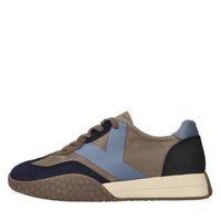 Sneakers in camoscio, tessuto e altre materie 