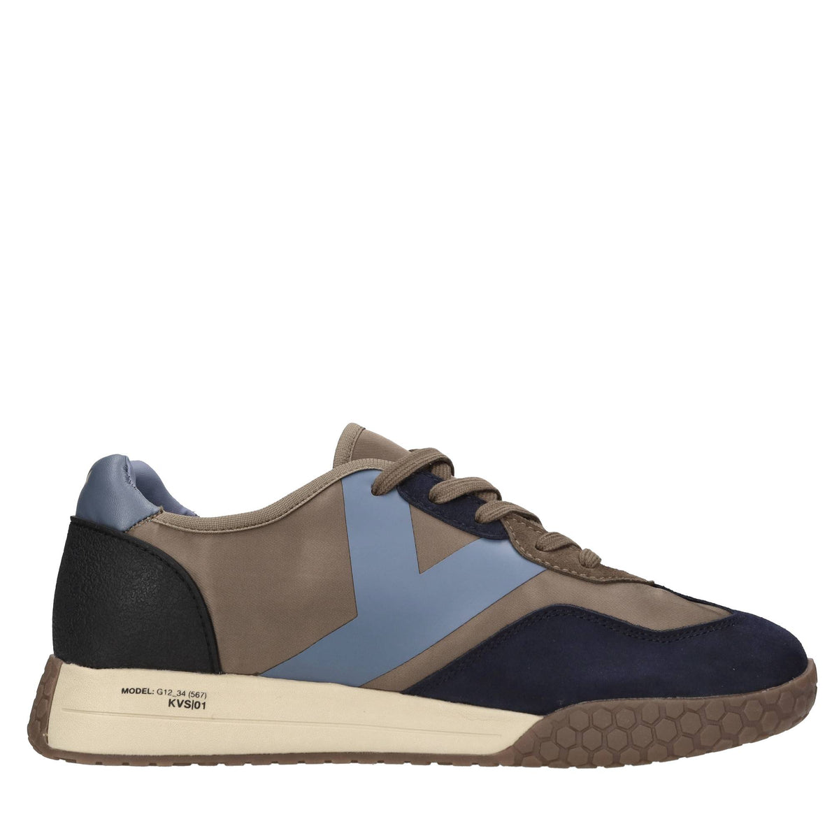 Sneakers in camoscio, tessuto e altre materie 