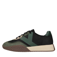 Sneakers in camoscio, tessuto e altre materie 