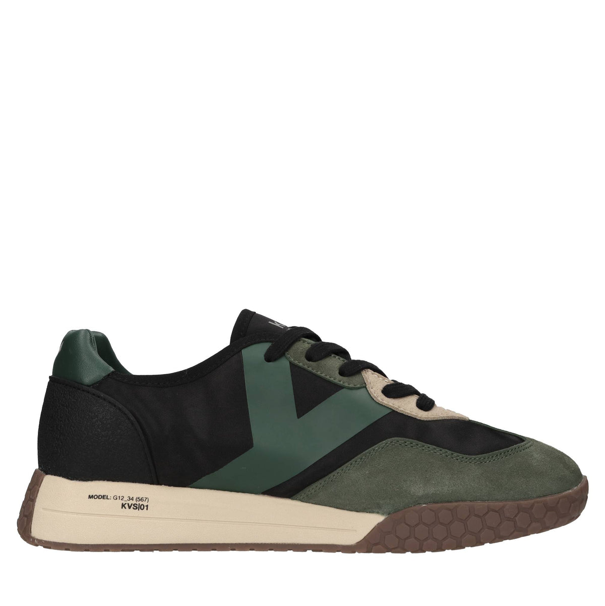 Sneakers in camoscio, tessuto e altre materie 