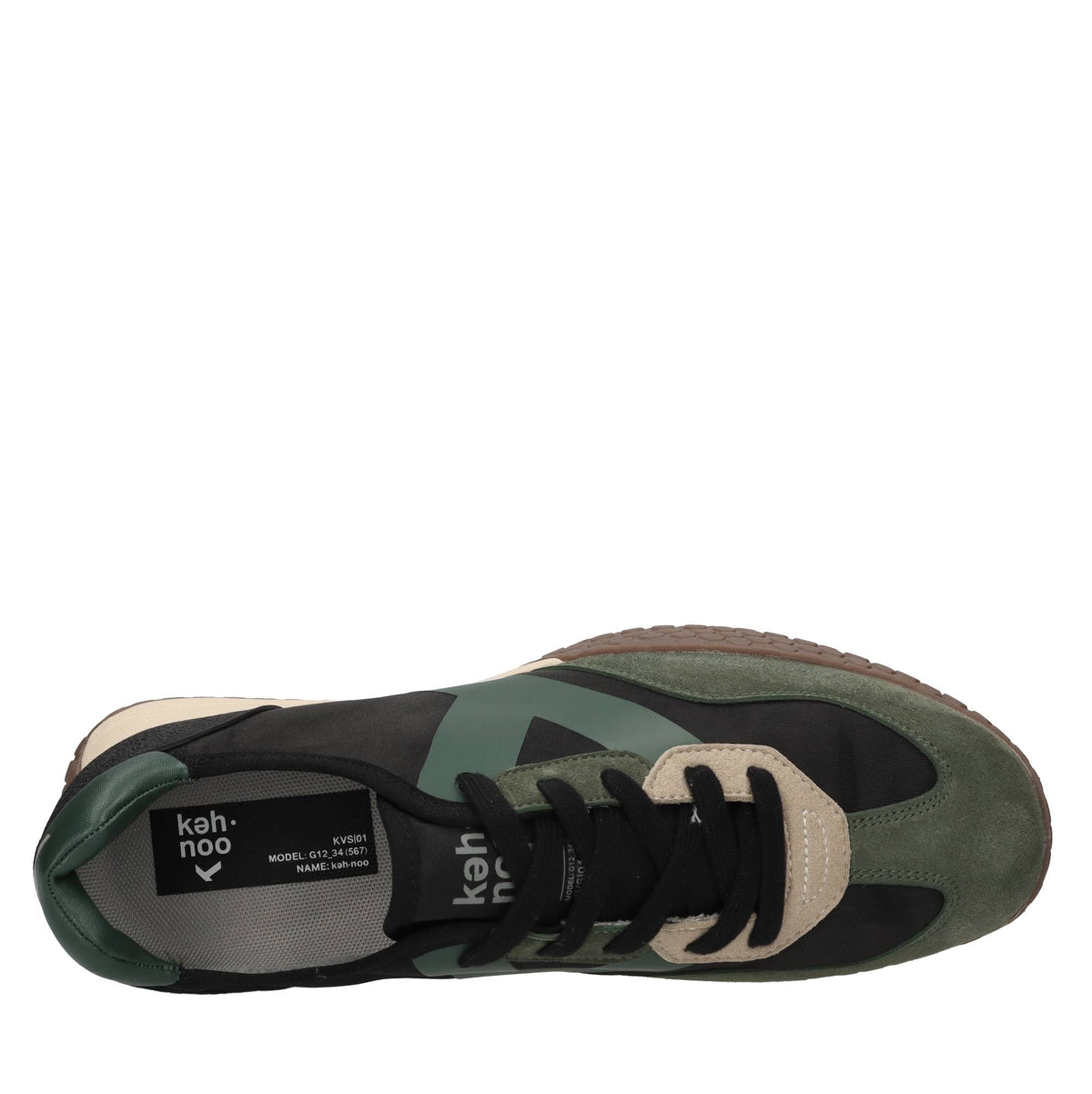 Sneakers in camoscio, tessuto e altre materie 
