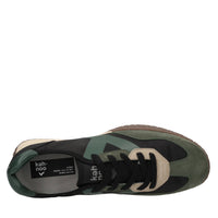 Sneakers in camoscio, tessuto e altre materie 