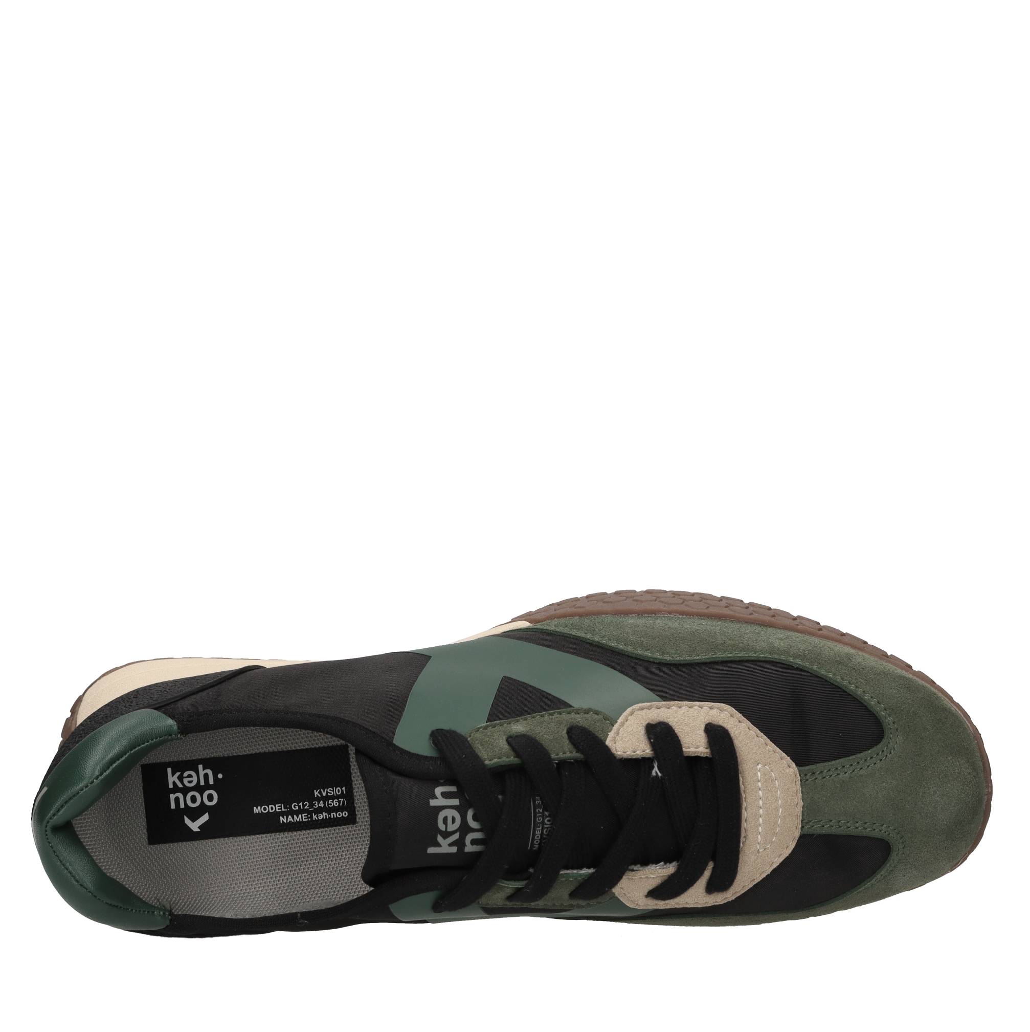 Sneakers in camoscio, tessuto e altre materie 