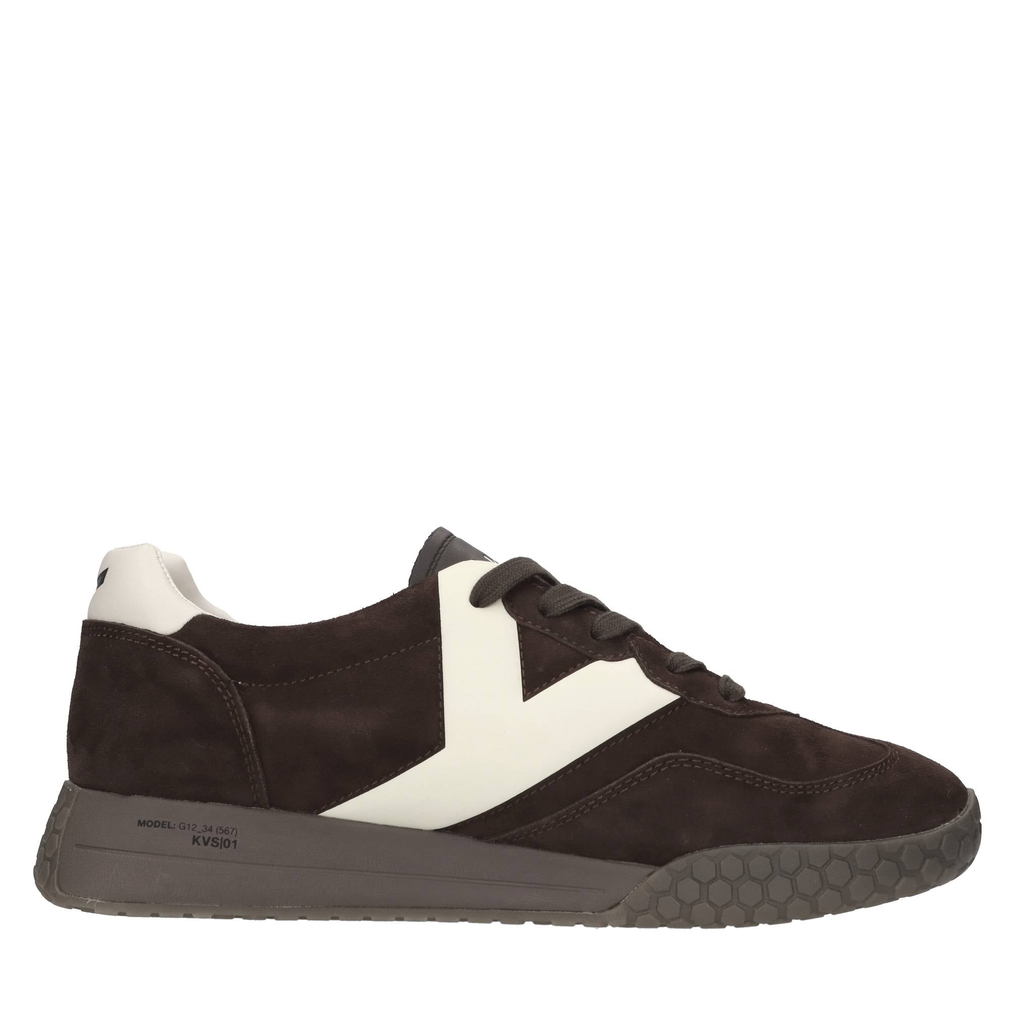 Sneakers in camoscio ed ecopelle 
