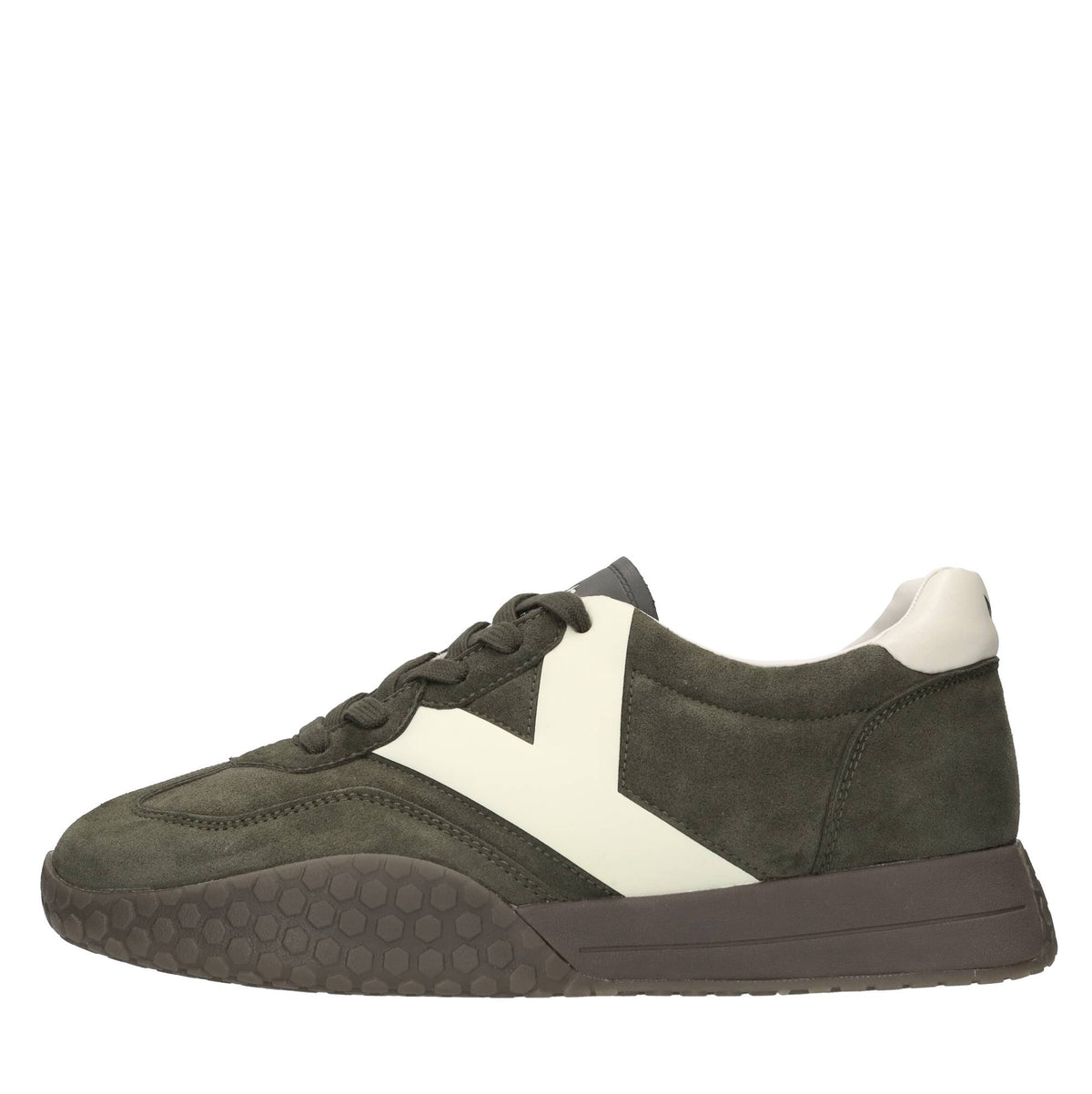 Sneakers in camoscio ed ecopelle 