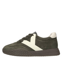 Sneakers in camoscio ed ecopelle 