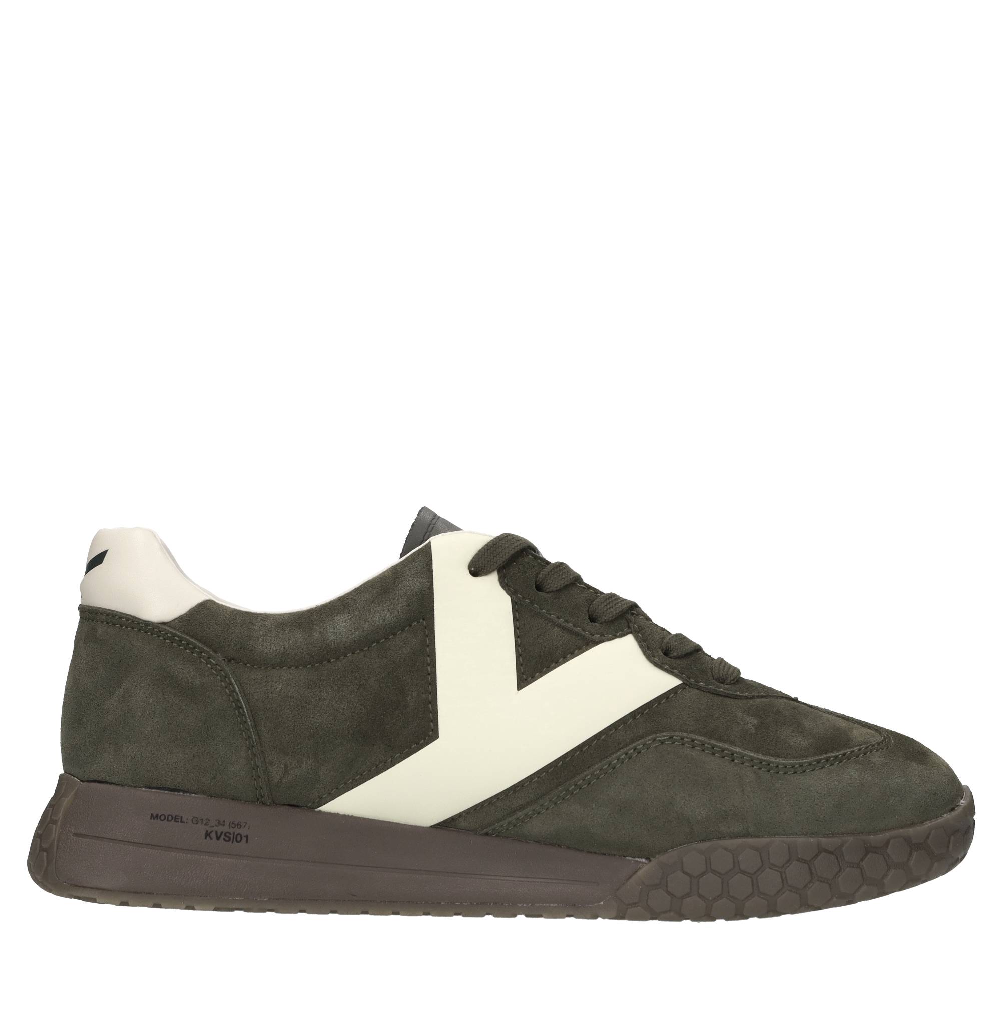 Sneakers in camoscio ed ecopelle 
