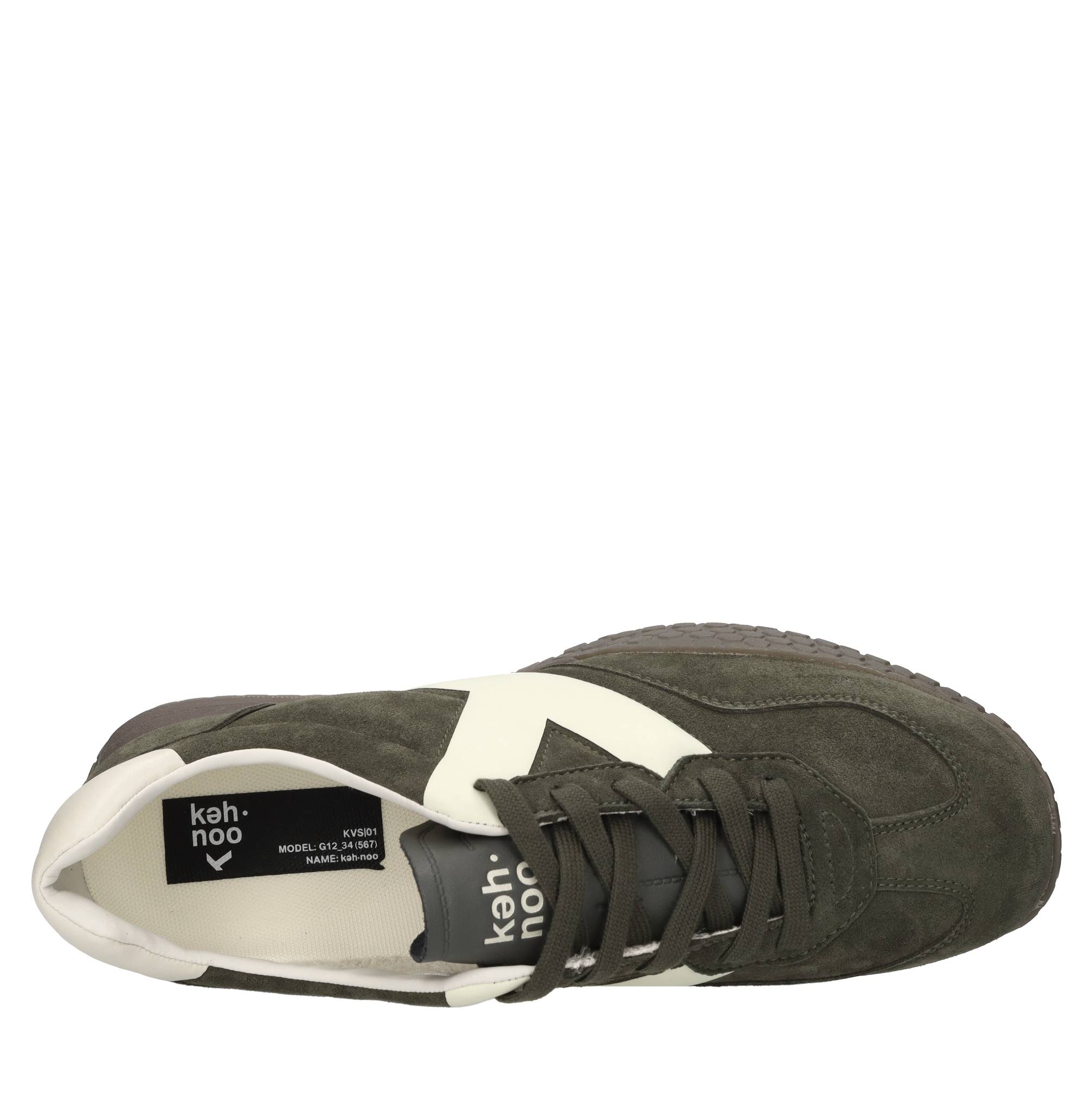 Sneakers in camoscio ed ecopelle 