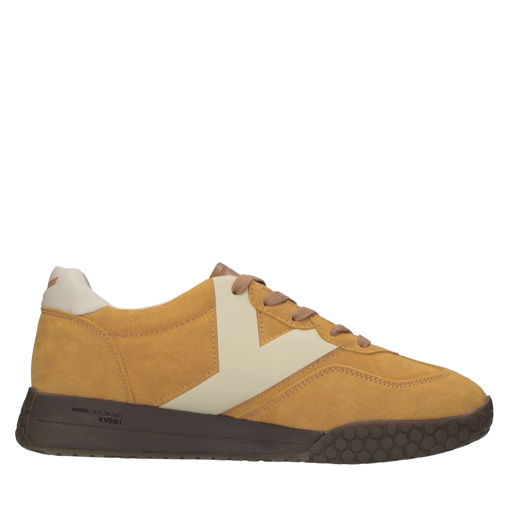 Sneakers in camoscio ed ecopelle 