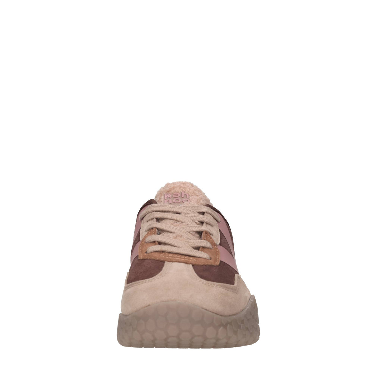 Sneakers in camoscio e tessuto 