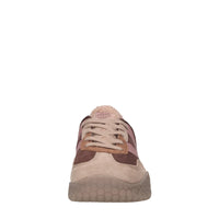 Sneakers in camoscio e tessuto 