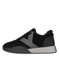 Sneakers in camoscio, tessuto e altre materie 