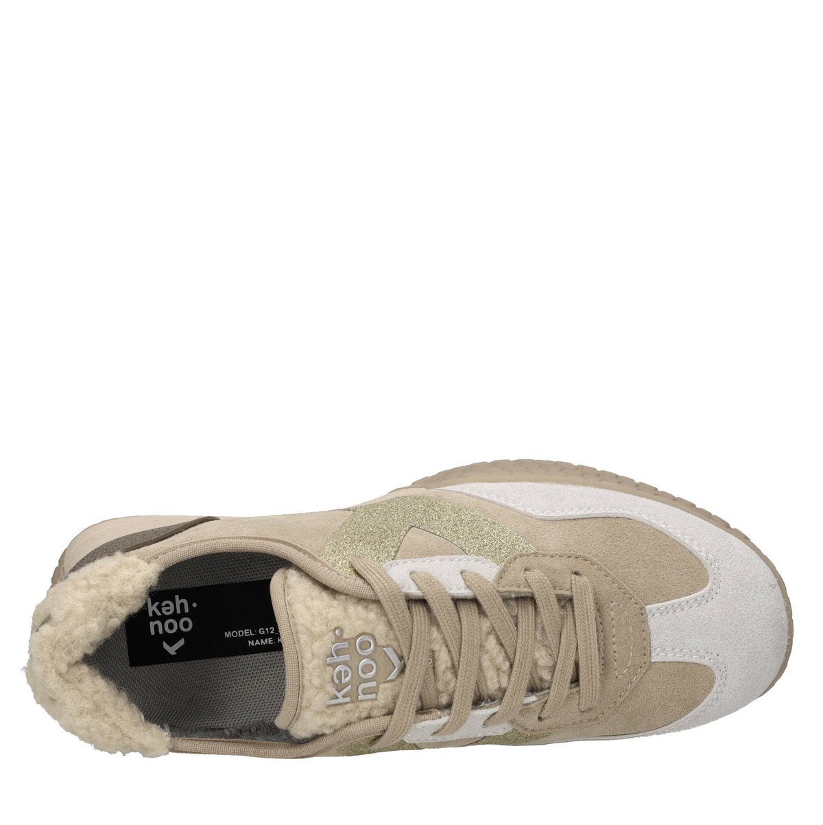 Sneakers in camoscio, tessuto e altre materie 