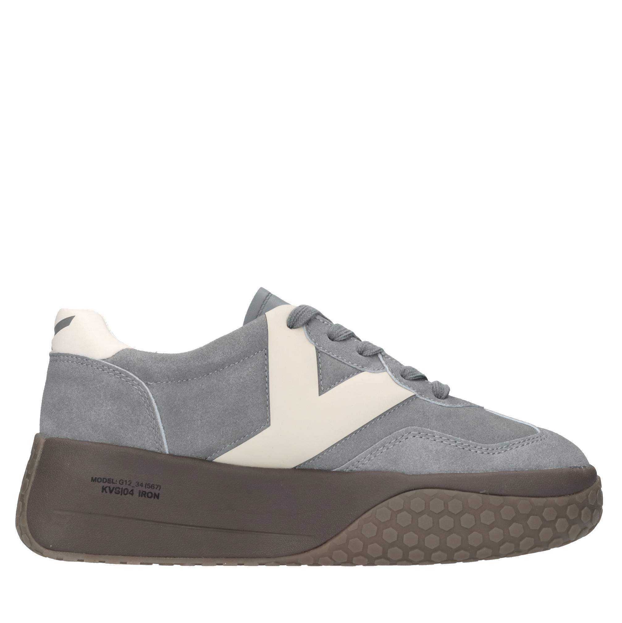 Sneakers in camoscio ed ecopelle 