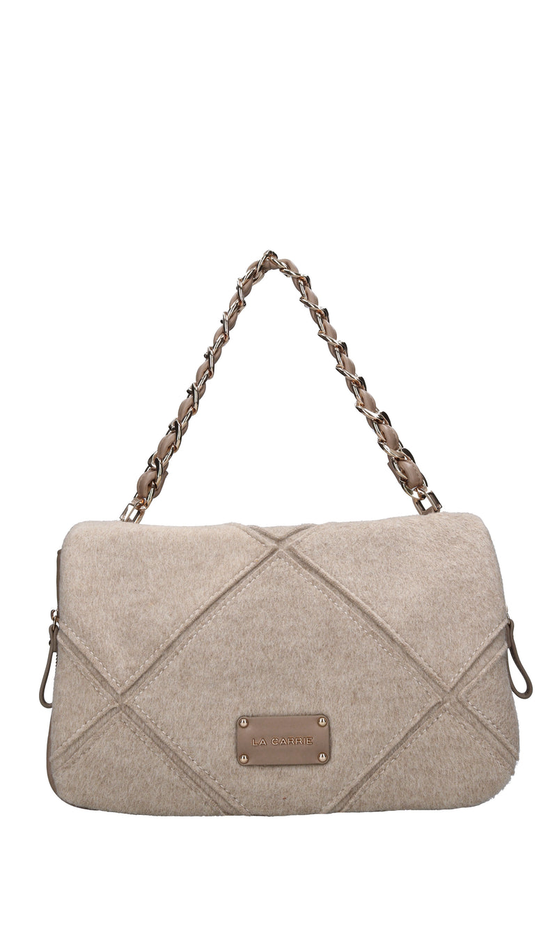 Borsa Isabel in lana ed ecopelle 