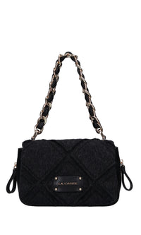 Borsa Mongolia in lana ed ecopelle 