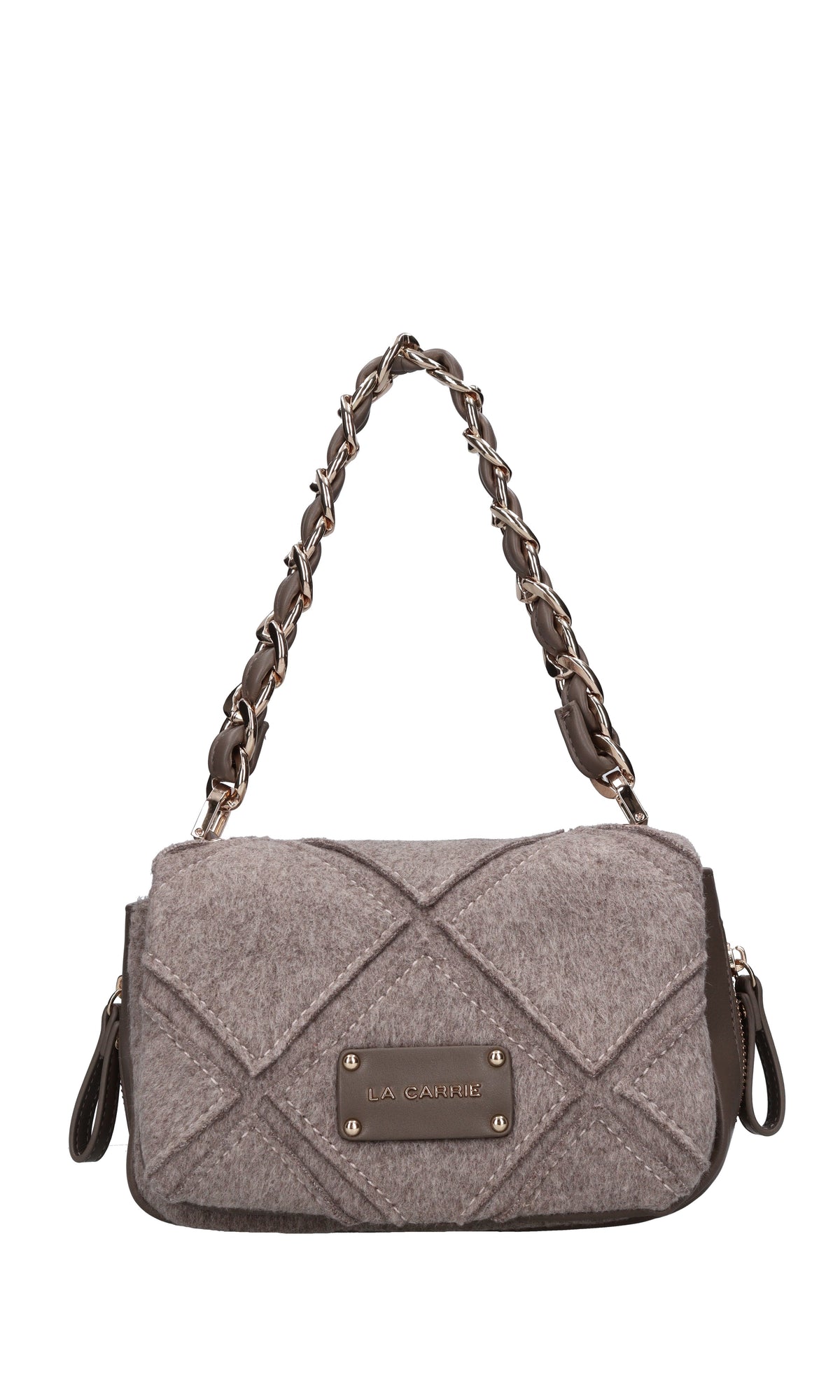 Borsa Isabel in tessuto ed ecopelle 