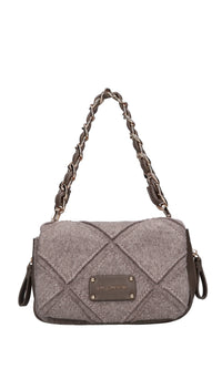 Borsa Isabel in tessuto ed ecopelle 