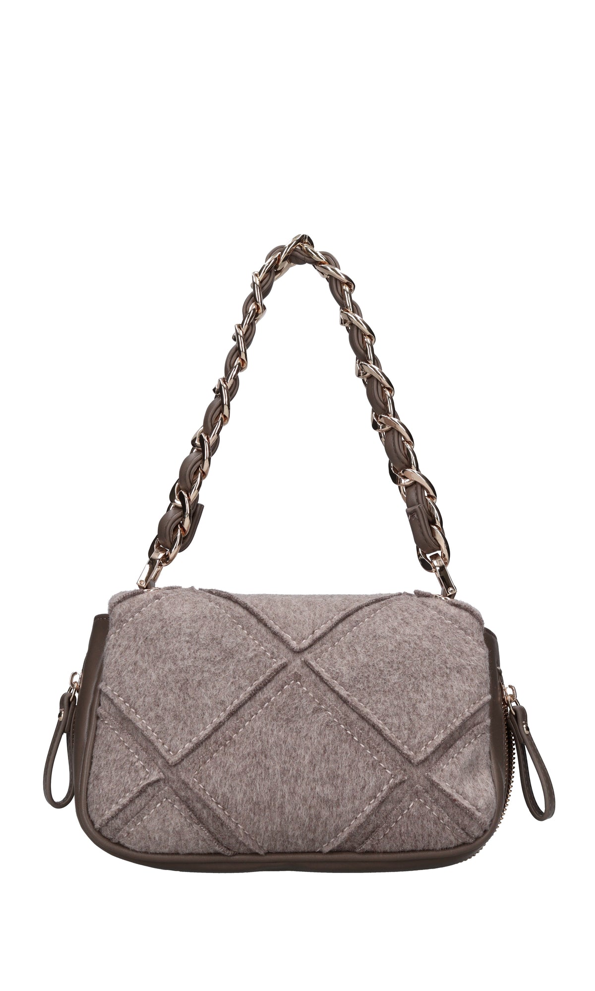 Borsa Isabel in tessuto ed ecopelle 
