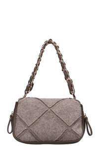 Borsa Isabel in tessuto ed ecopelle 