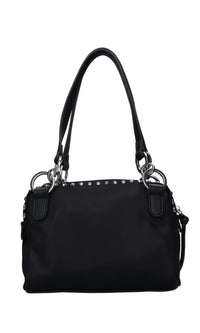 Borsa Dark Wave in ecopelle tessuto e borchie 