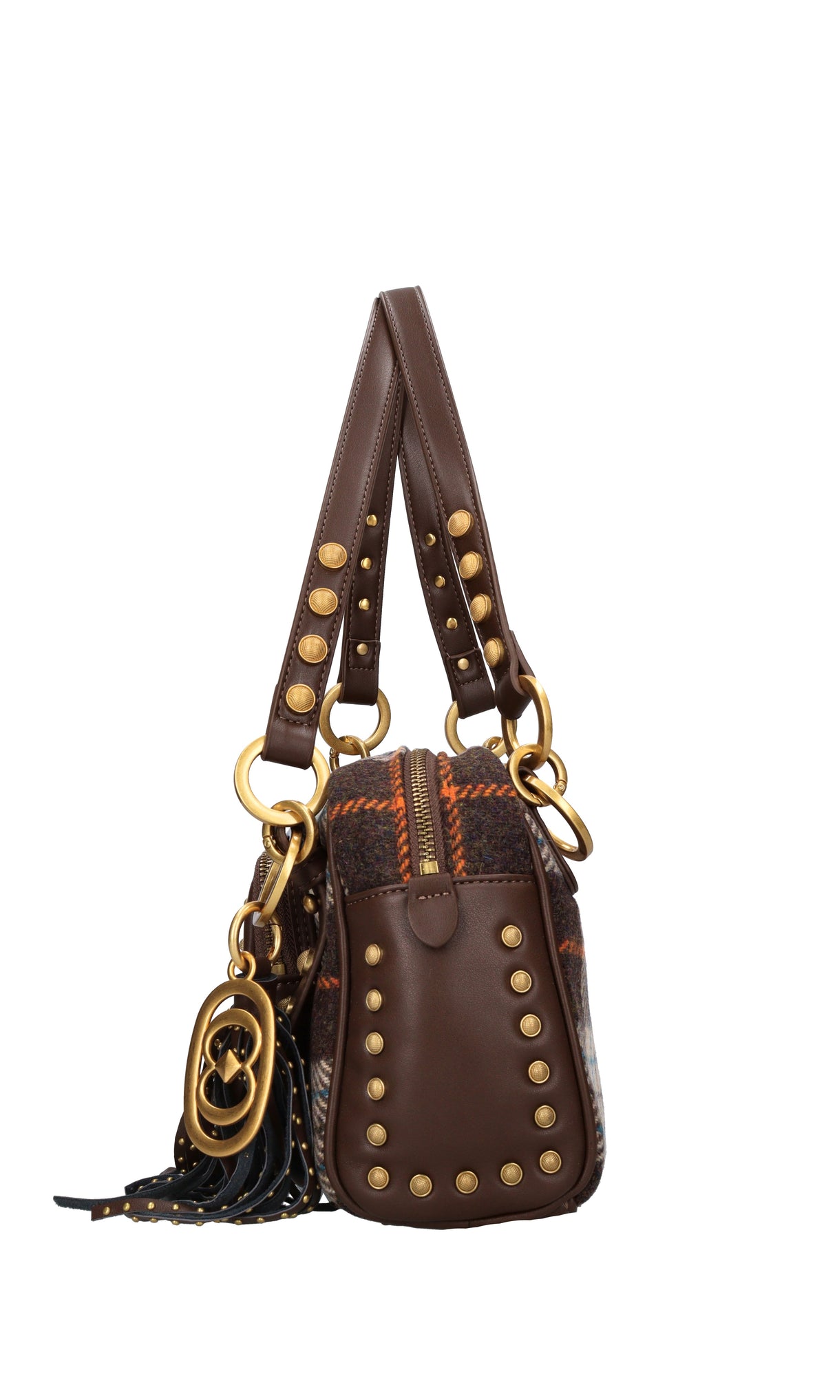 Borsa in lana ed ecopelle 