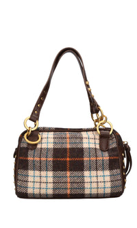 Borsa in lana ed ecopelle 