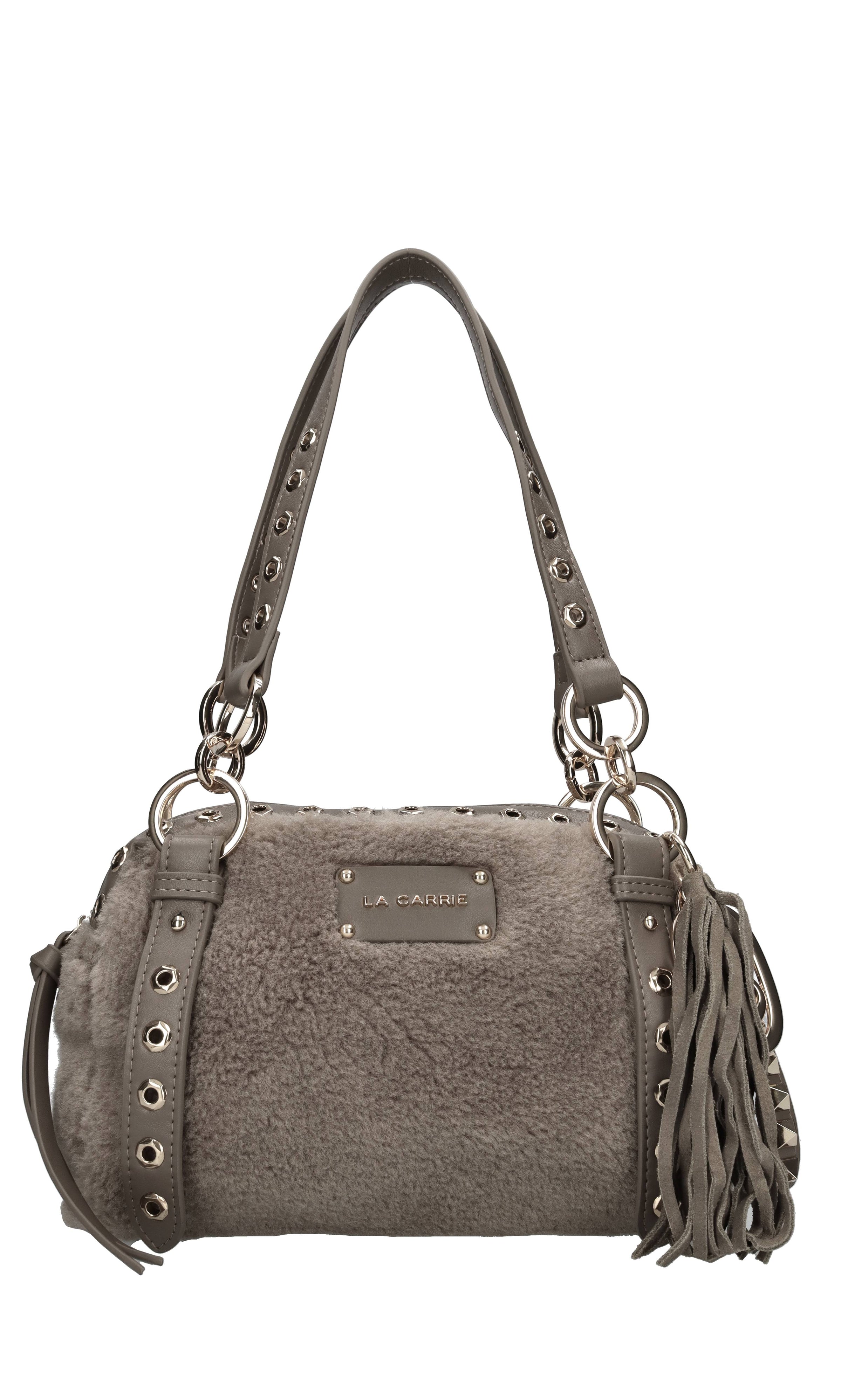 Borsa in ecopelle ed ecopelliccia 