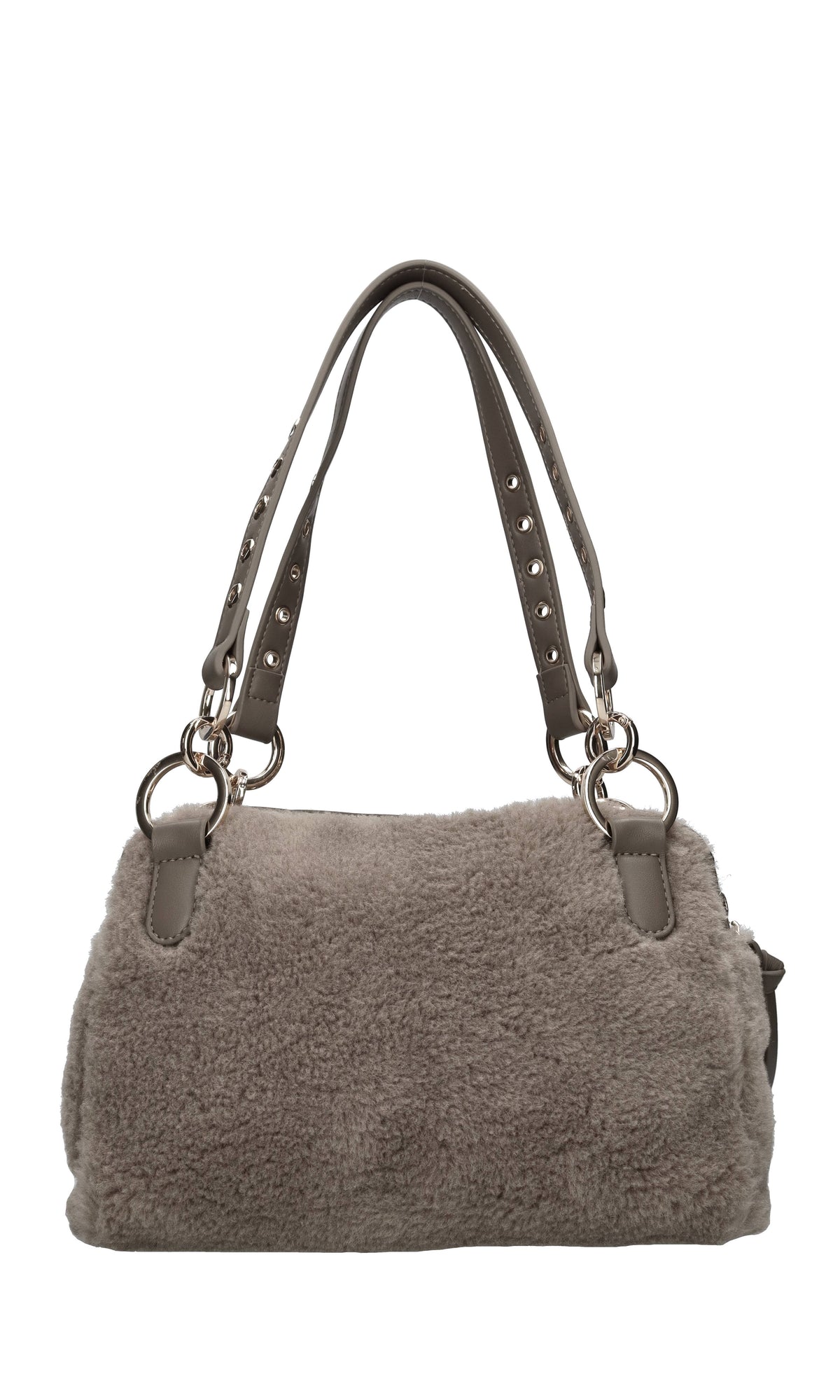 Borsa in ecopelle ed ecopelliccia 