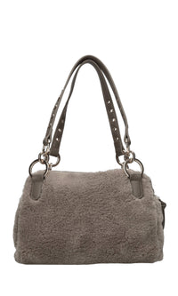 Borsa in ecopelle ed ecopelliccia 
