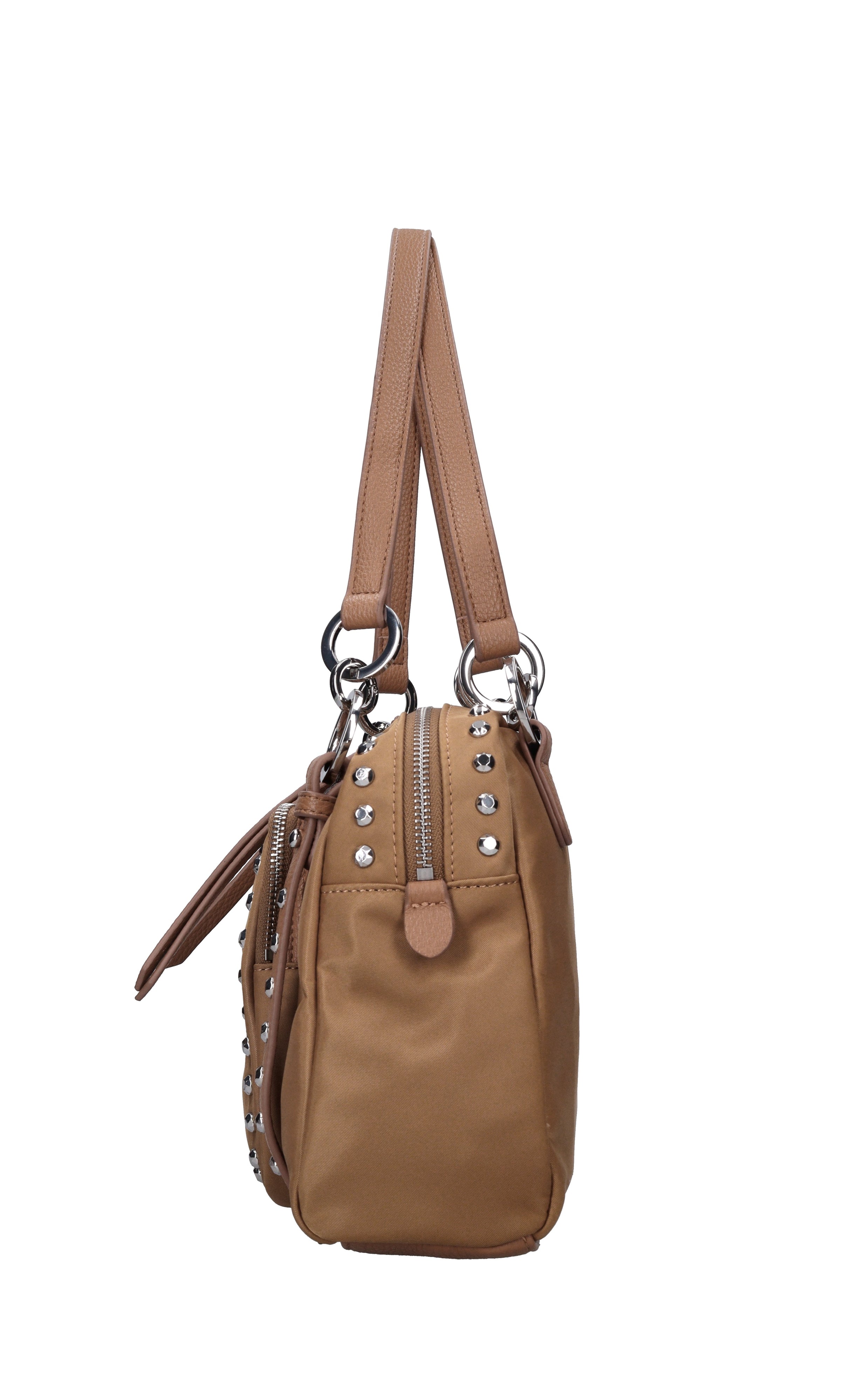 Borsa dark wave in ecopelle e tessuto 