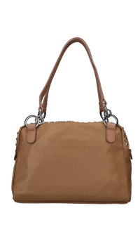 Borsa dark wave in ecopelle e tessuto 