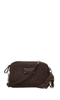 Borsa Mongolia in lana ed ecopelle 