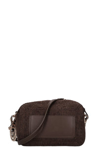 Borsa Mongolia in lana ed ecopelle 