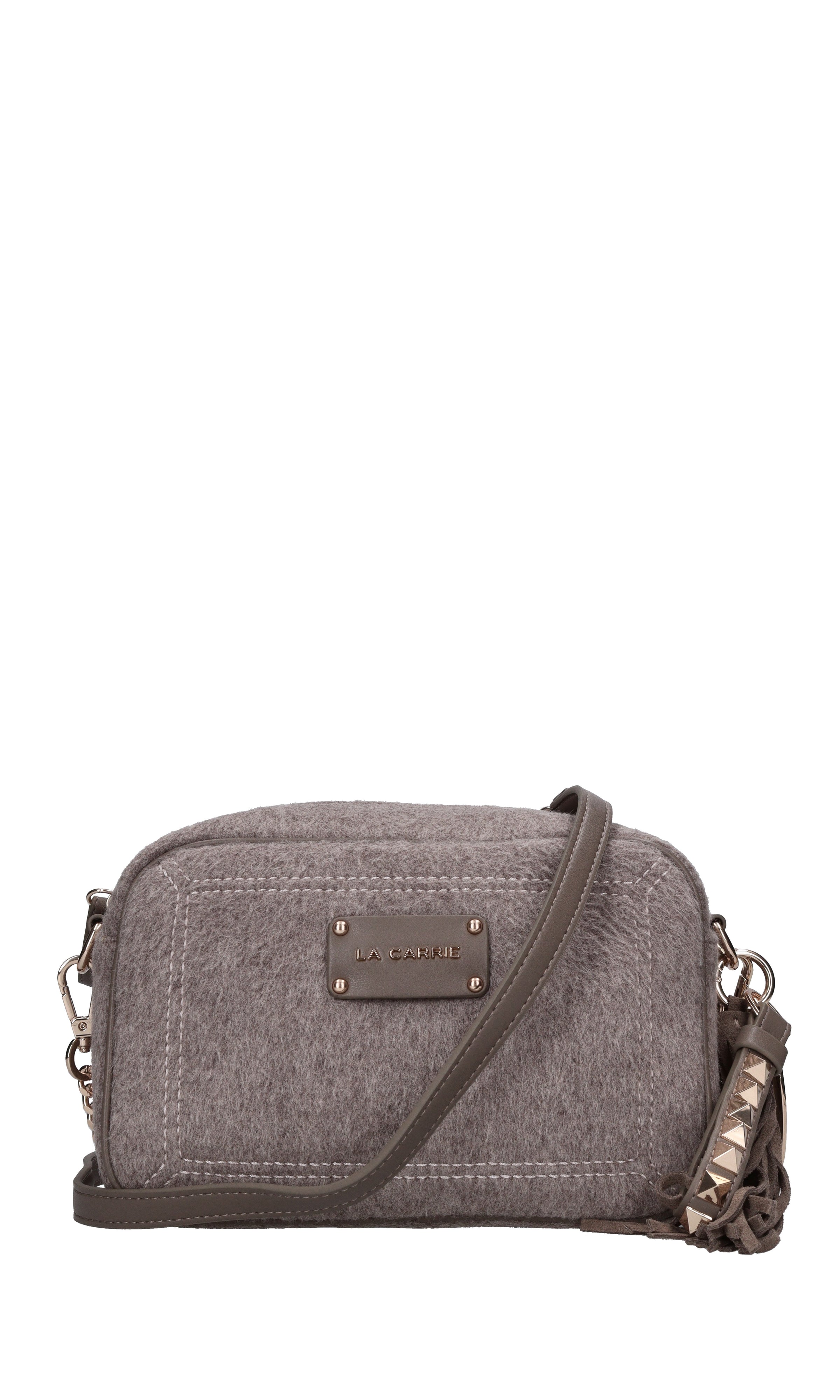Borsa Mongolia in lana ed ecopelle 